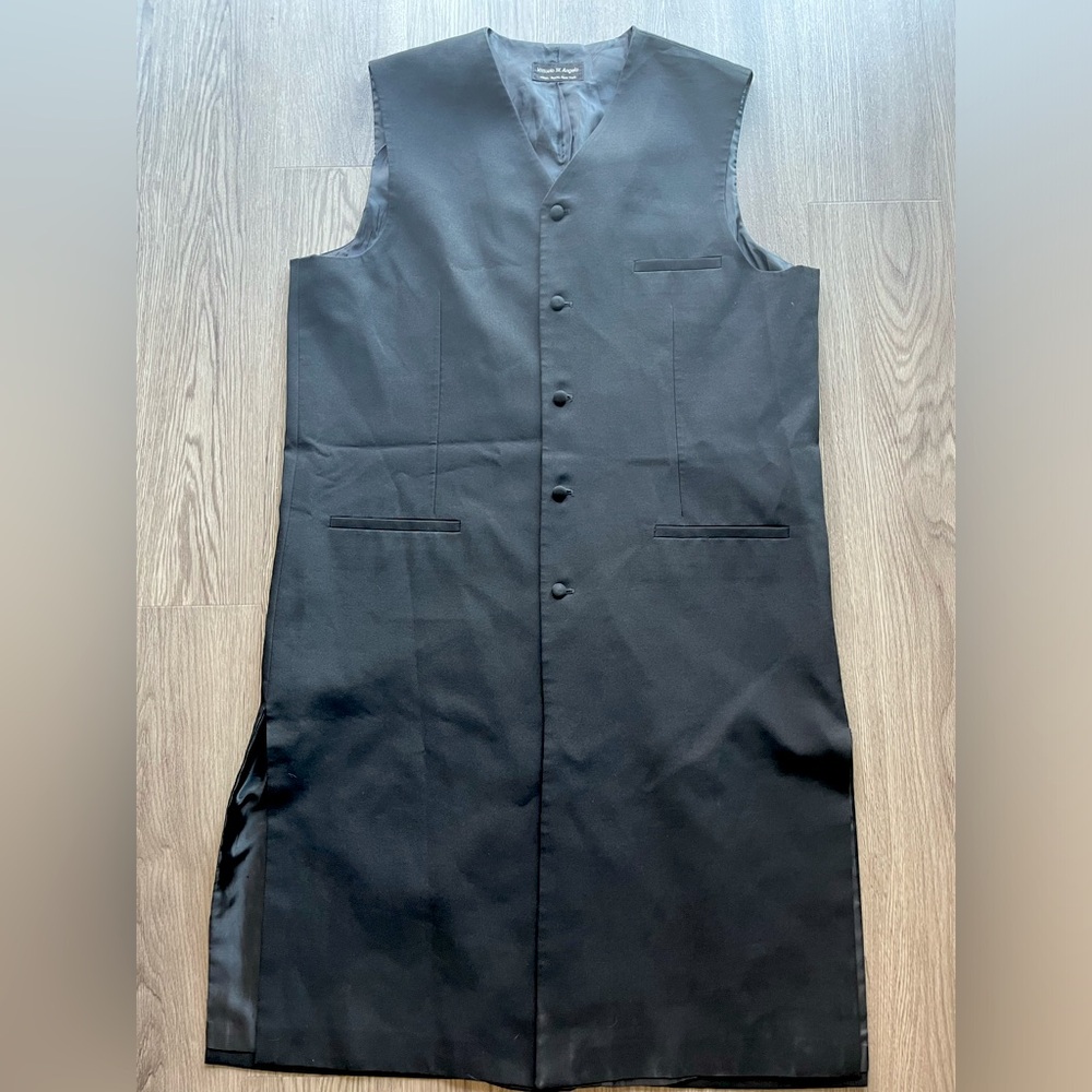 Vittorio St Angelo long suit vest black 44 R